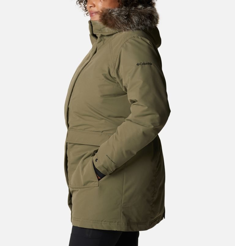 Women's Columbia Little Si Omni-Heat Infinity Insulated Jackets Olive | Plus Size CA-W6A80